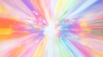 Colorful light rays burst, abstract background, energy, speed