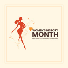 Elegant Women's History Month Celebration Design