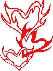 y2k heart chain neo tribal