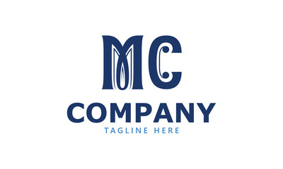 MC M mc initial logo | initial based abstract modern minimal creative logo, vector template image. luxury logotype logo, real estate homie logo. typography logo. initials logo