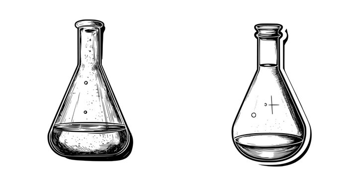 chemistry beaker drawing