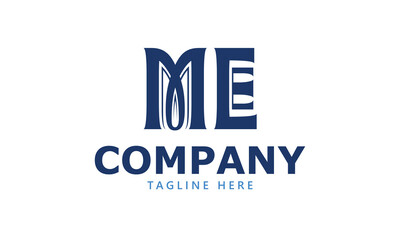 ME M me initial logo | initial based abstract modern minimal creative logo, vector template image. luxury logotype logo, real estate homie logo. typography logo. initials logo