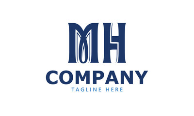 MH M mh initial logo | initial based abstract modern minimal creative logo, vector template image. luxury logotype logo, real estate homie logo. typography logo. initials logo