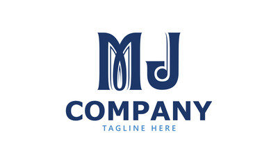 MJ M mj initial logo | initial based abstract modern minimal creative logo, vector template image. luxury logotype logo, real estate homie logo. typography logo. initials logo
