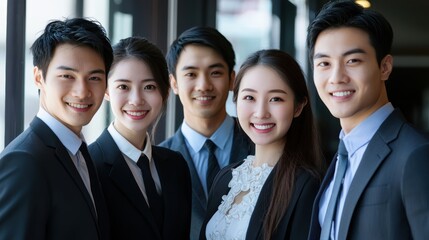 Fototapeta premium Group of business sharing their idea, meeting, teamwork, office, discussion, brainstorming, cooperation, businessman, team, men, working, communication, planning, modern, businesswoman