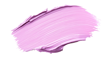 A pink brush stroke isolated on white or transparent background, png clipart, design element. Easy to place on any other background.
