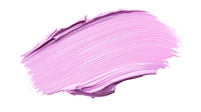 A pink brush stroke isolated on white or transparent background, png clipart, design element. Easy to place on any other background.