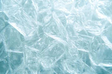 Translucent shards create cool and refreshing atmosphere, sparkl