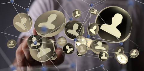 Abstract technology group and data