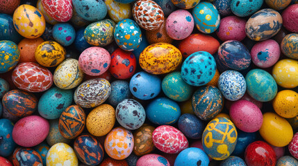 Colorful glossy candy-coated chocolate spheres in close-up.