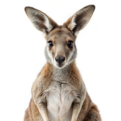 Fototapeta premium kangaroo photo, white background