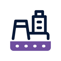 Fototapeta premium manufacturer dual tone icon. Sleek and modern vector icon for websites, mobile apps, marketing materials, and corporate design. Fully scalable and ready to use.