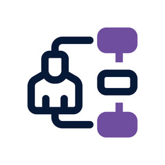 Obraz premium skill dual tone icon. Sleek and modern vector icon for websites, mobile apps, marketing materials, and corporate design. Fully scalable and ready to use.