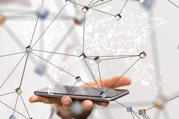 Structure of world economy, communication network global
