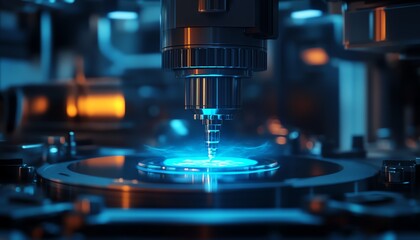 Robotic arm in advanced tech environment