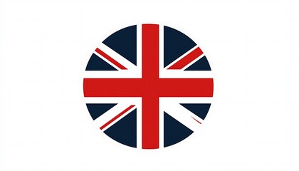 Obraz premium UK Flag Circle Design, Background