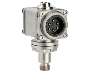 Industrial metal valve on a transparent background