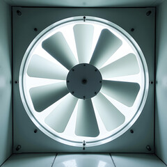 Obraz premium square fan close-up