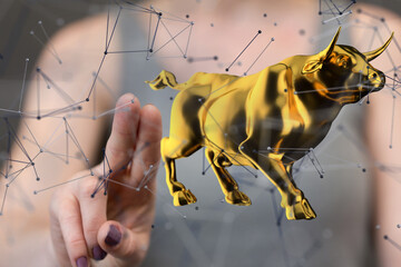 stock market graph business digital