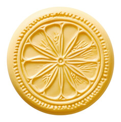 PNG  Lemon Seal Wax Stamp food white background confectionery.