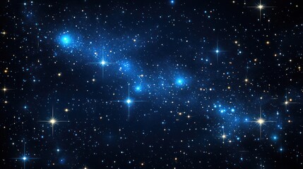 Obraz premium Cosmic Nebula, Starry Night Sky, Deep Space, Astronomical View, Educational Poster
