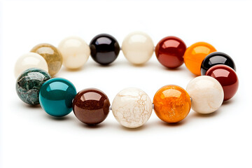 Sixteen-Bead Gemstone Bracelet