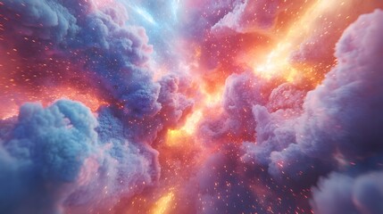 Fototapeta premium Surreal Colorful Chaos of the Mind