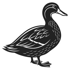Duck Silhouette vector illustration