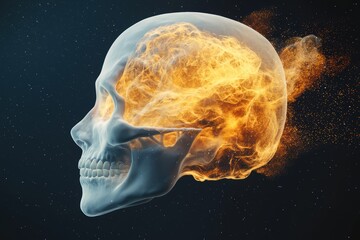 A luminous alien spirit floating in the depths of space, its glowing form shifting between surreal ethereal patterns