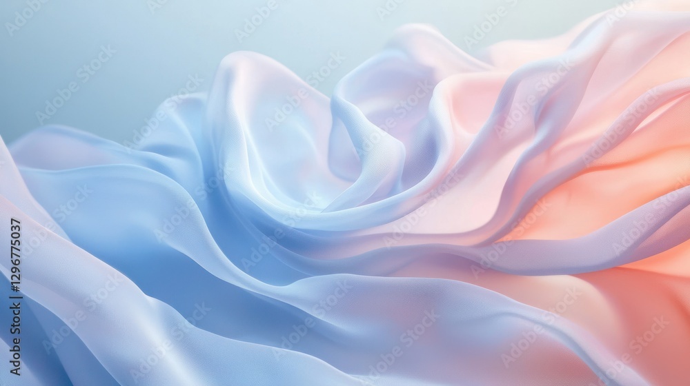 Poster A gentle soft blue background with a pastel gradient for a calming effect.