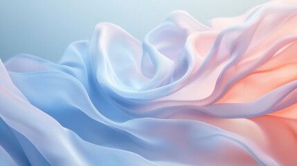 Obraz premium A gentle soft blue background with a pastel gradient for a calming effect.