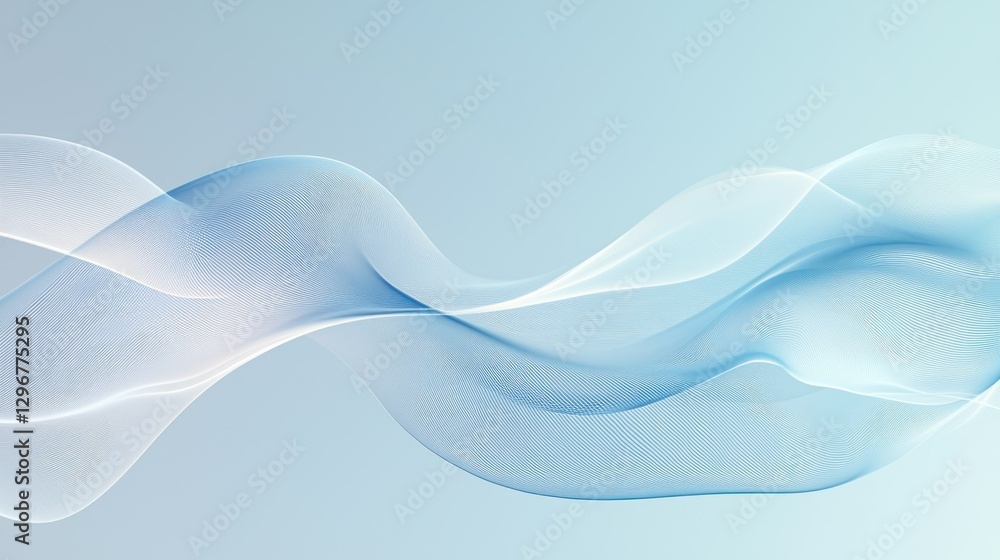 Poster A gentle soft blue background with a pastel gradient for a calming effect.