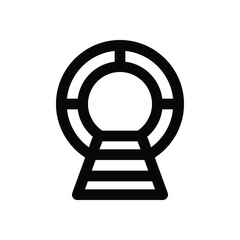 ct scan line icon. Clean and minimalist vector icon for websites, mobile apps, presentations, and logos. Fully scalable and customizable for any project.