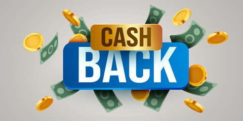 Cashback icon isolated on white background. Cashback or money back label.