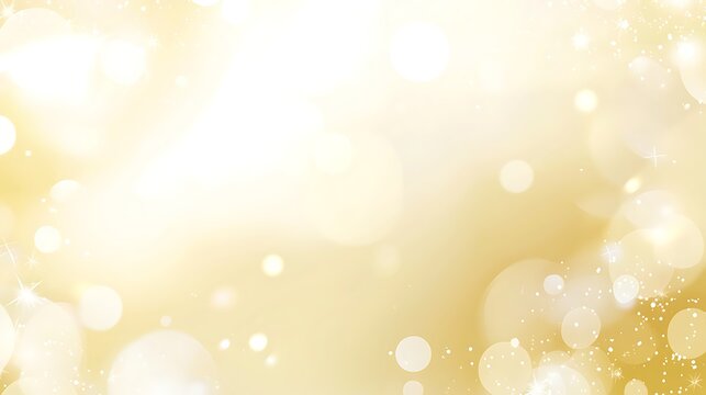Glittering Golden Dream: An abstract display of sparkling lights and soft, blurred orbs create a dreamy and radiant atmosphere