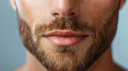 Obraz premium Male cosmetology treatment showcasing detailed facial care and grooming techniques for enhancing beauty