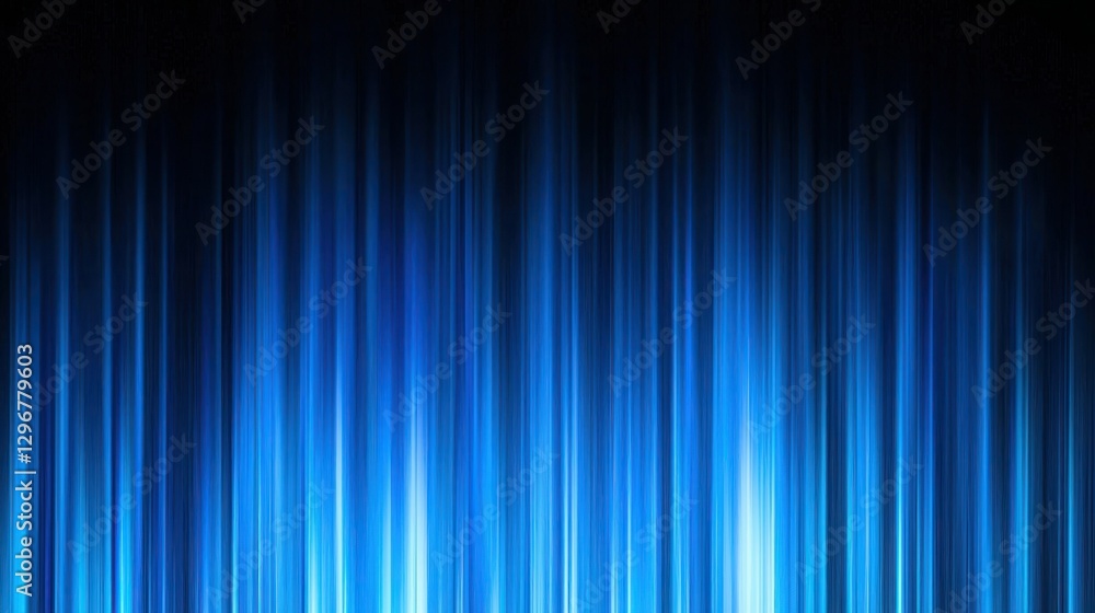 Poster A gradient royal blue background transitioning into black at the edges.