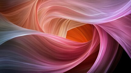 Luminous digital circuit waves abstract data visualization fluid environment artistic viewpoint