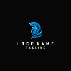 Sparta head mascot logo design