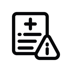 unhealthy line icon. Clean and minimalist vector icon for websites, mobile apps, presentations, and logos. Fully scalable and customizable for any project.