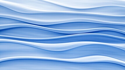 Obraz premium Soft Blue Waves Flowing in a Smooth Abstract Ocean Background