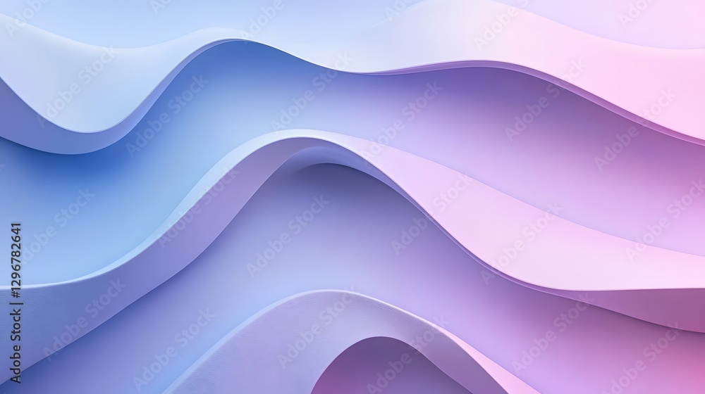 Poster a minimalistic and modern background for an insta featuring a blue and pink abstract design with wav