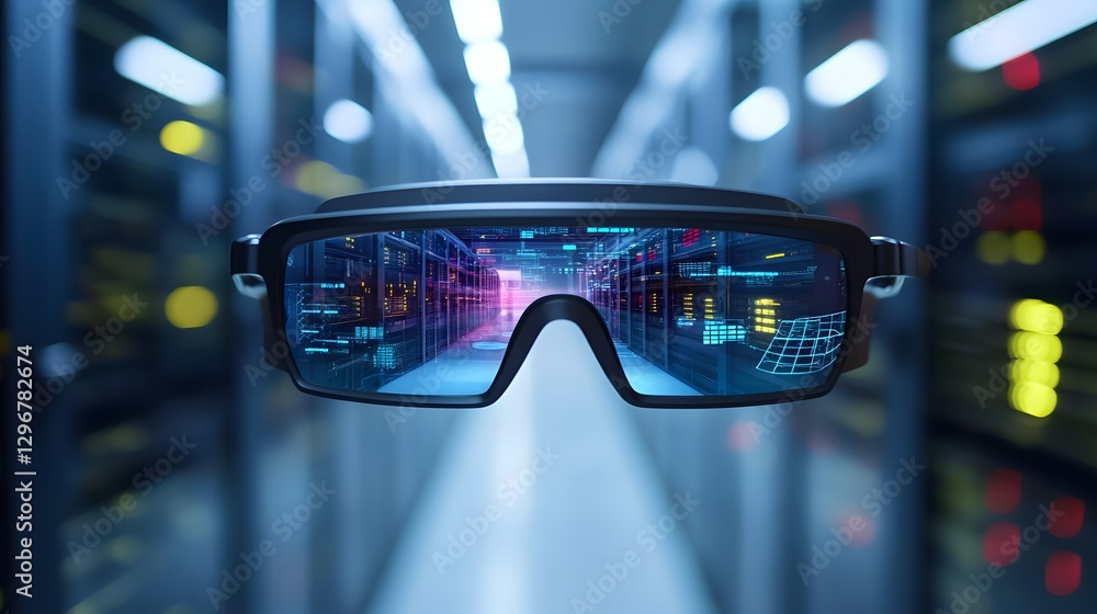 Poster a pair of augmented reality glasses being used to enhance visual experiences with innovative technol