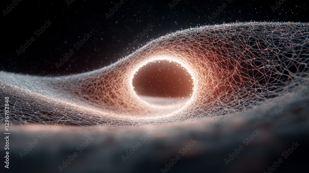 Poster luminous data circuit waves abstract environment digital light conceptualization futuristic viewpoin
