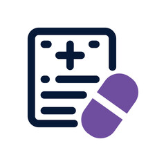 recipe dual tone icon. Sleek and modern vector icon for websites, mobile apps, marketing materials, and corporate design. Fully scalable and ready to use.