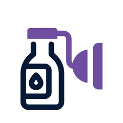 oxygen mask dual tone icon. Sleek and modern vector icon for websites, mobile apps, marketing materials, and corporate design. Fully scalable and ready to use.