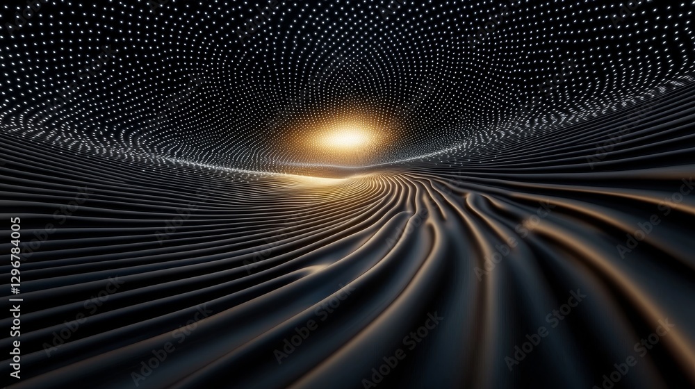 Poster luminous data circuit abstract digital environment cosmic landscape light interaction