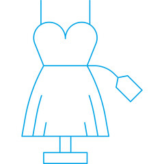 Obraz premium Apparel Price Range single vector icon illustration