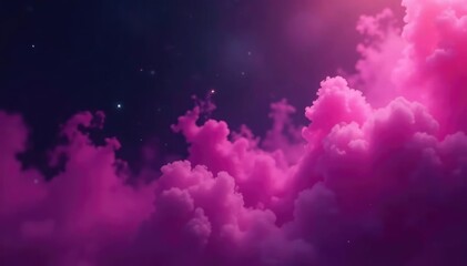 Pink purple haze envelops blackness like a veil, dark, atmospheric, ethereal