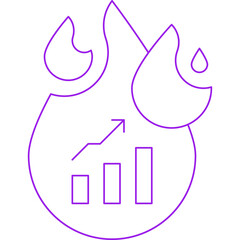 Trend single vector icon illustration